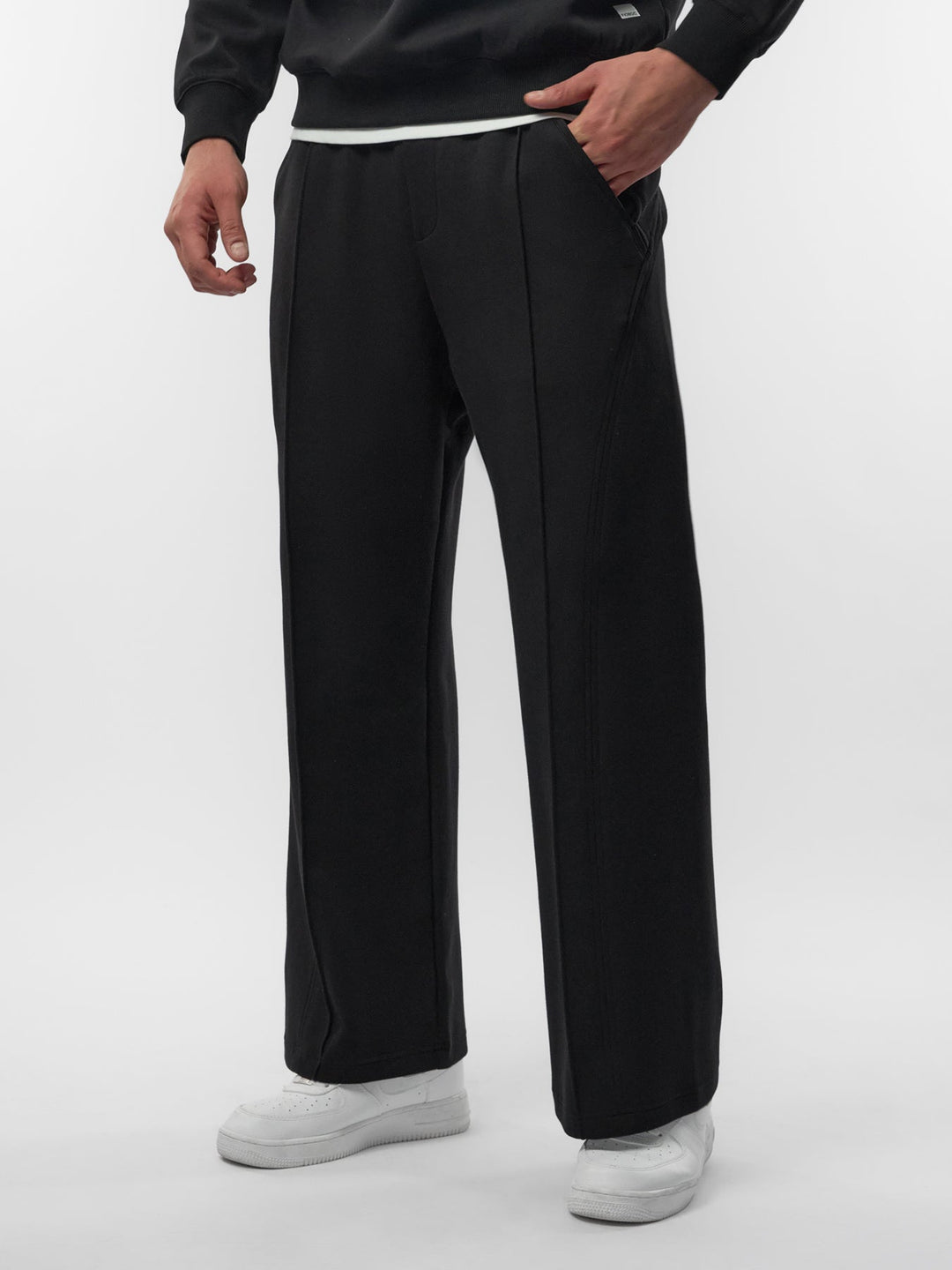 Weekend Performance Sweatshirt And Wide Leg Pants Set