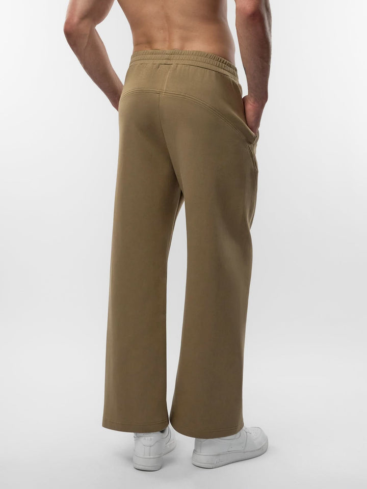 Cozyspacer Layered Sweatshirt And Wide Leg Pants Set