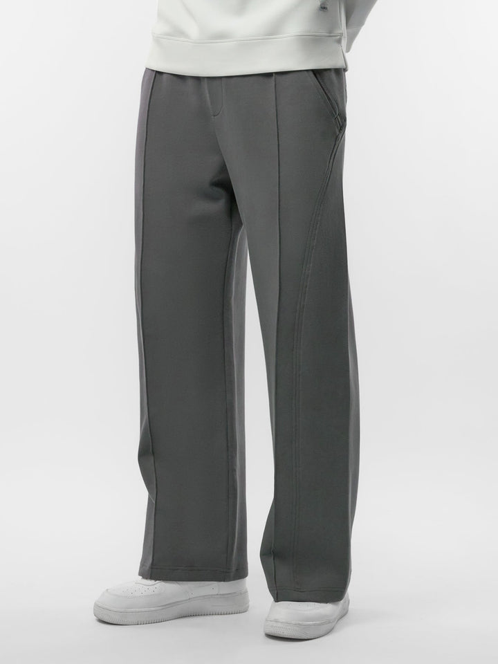 Cozyspacer Layered Sweatshirt And Wide Leg Pants Set