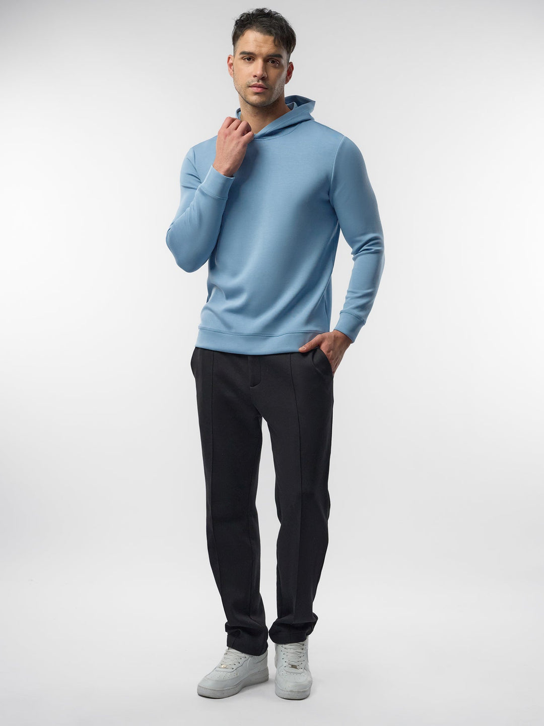 Modal Blend Long Sleeve Hoodie