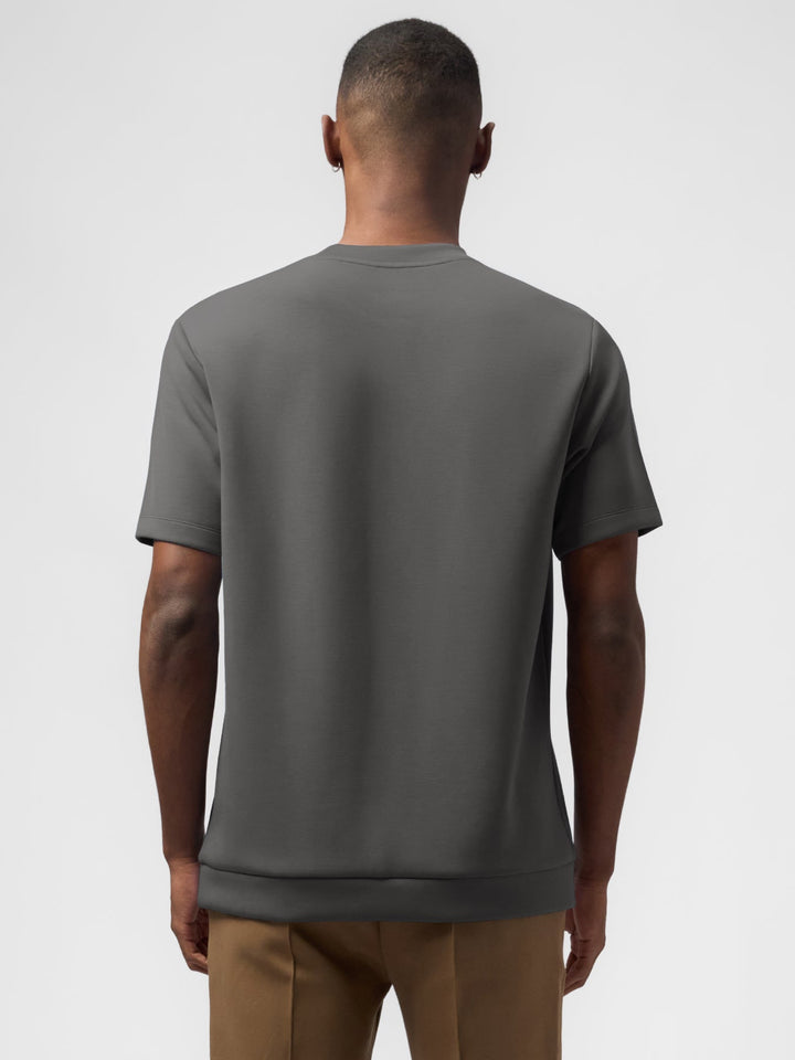 Modal Blend Short Sleeve Tee Shoulder Stitch