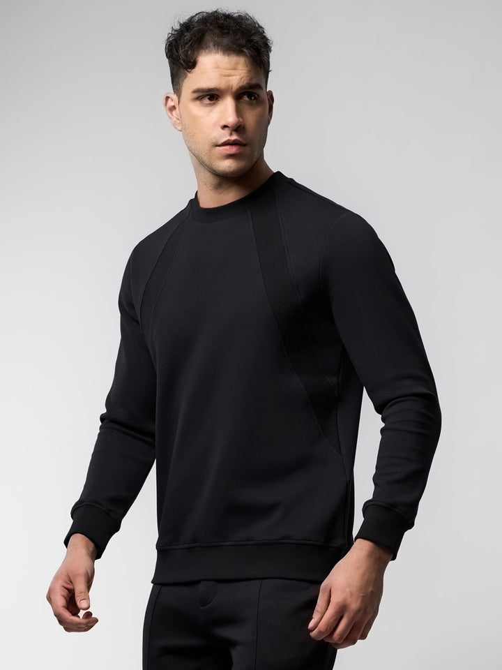Weekend Performance Sweatshirt And Wide Leg Pants Set