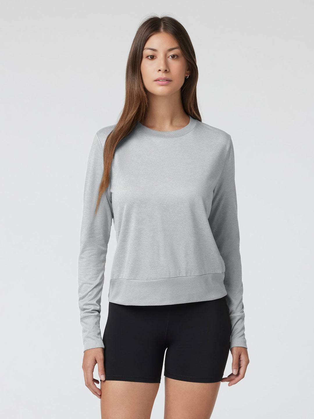 Women Velou Long Sleeve Tee and Wide Leg Pant Set
