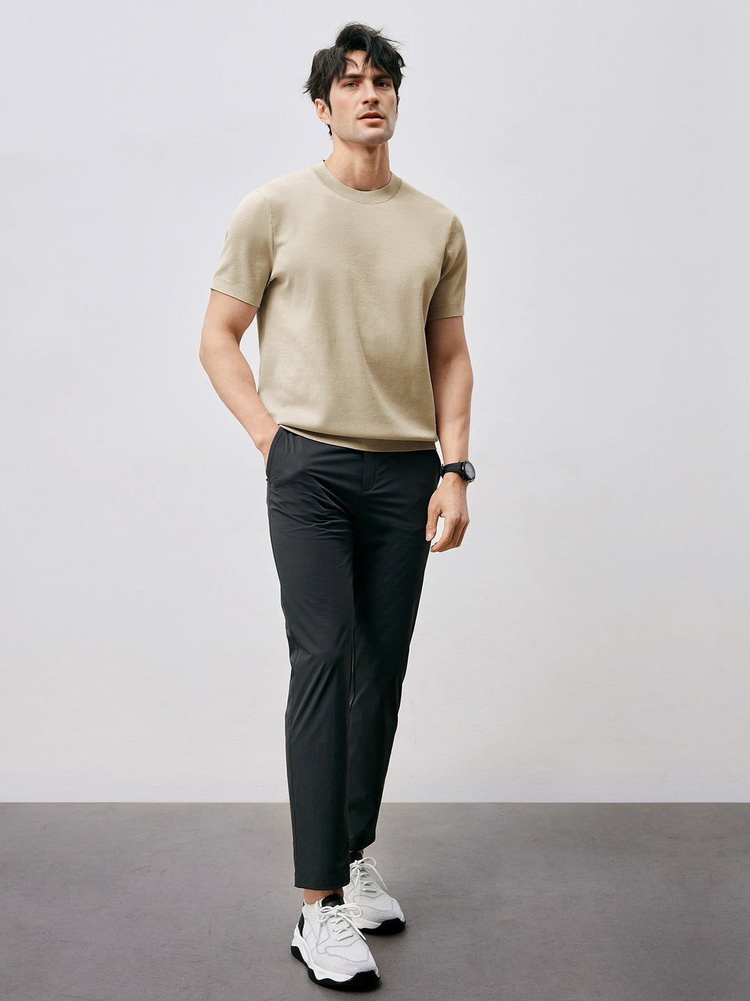 GentleKnit Short Sleeve Knitted T-Shirt