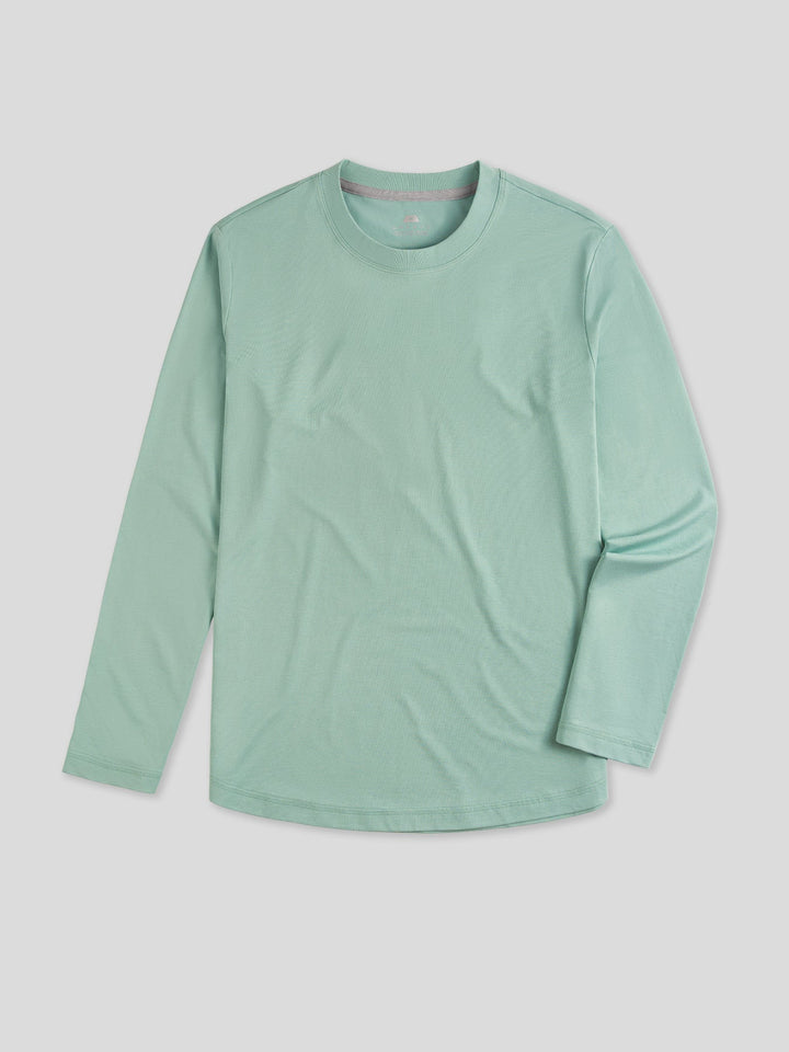 StaySmooth Long Sleeve Curve Hem Tee:Classic Fit