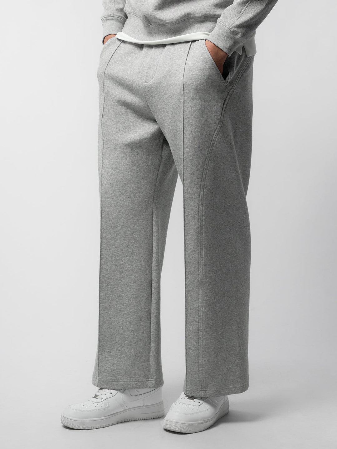 Weekend Performance Sweatshirt And Wide Leg Pants Set