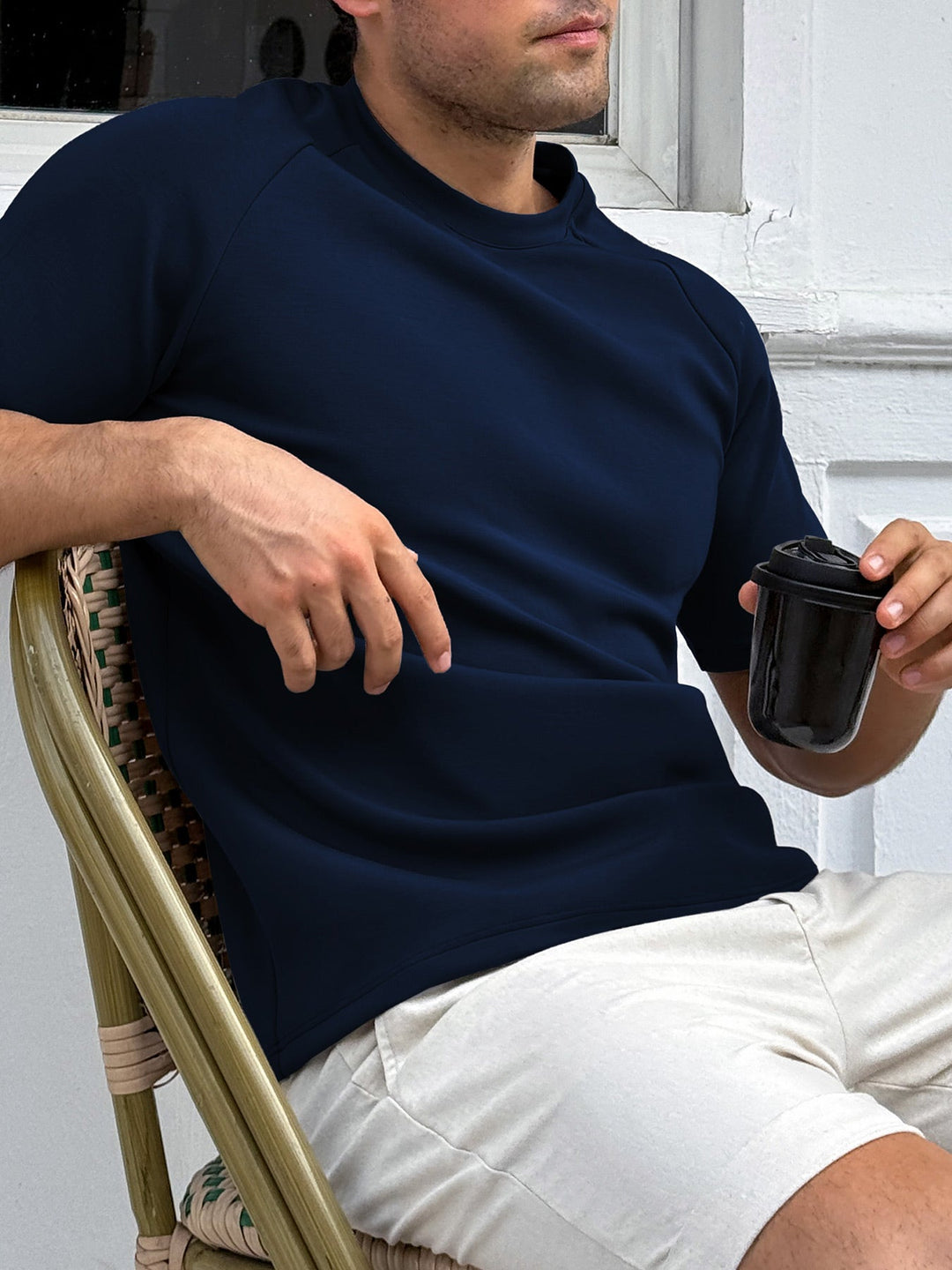 Modal Blend Short-Sleeve Raglan Tee