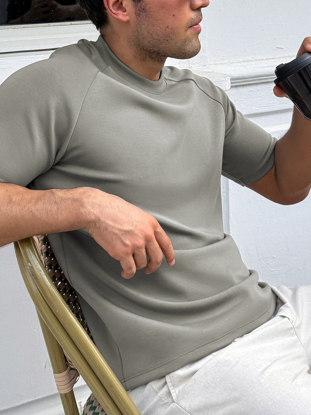 Modal Blend Short-Sleeve Raglan Tee