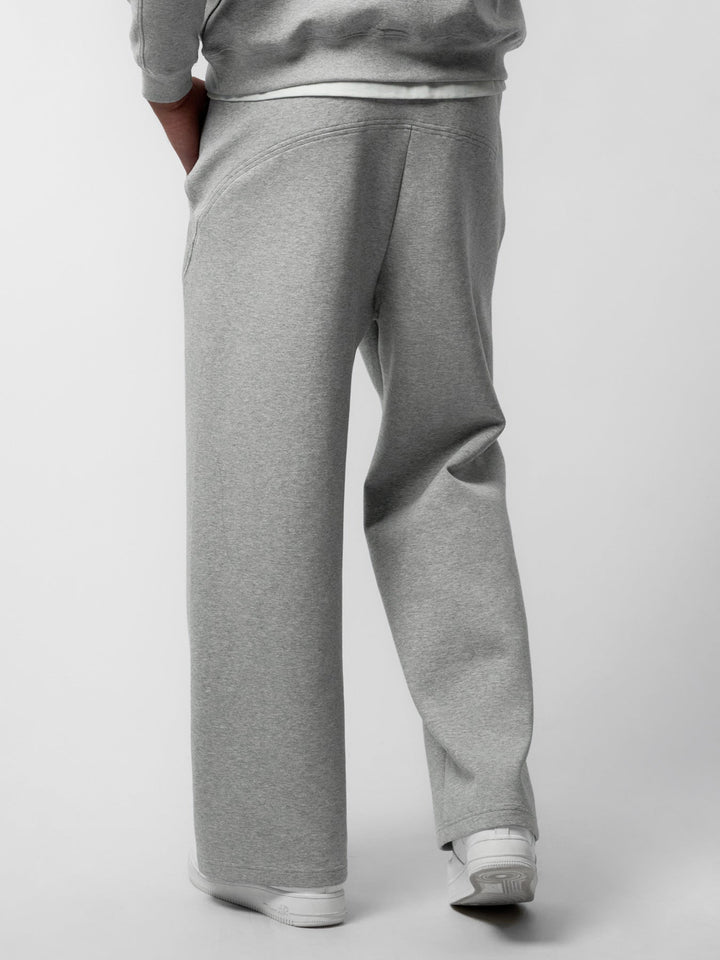 Cozyspacer Suedepatch Sweatshirt And Wide Leg Pants Set