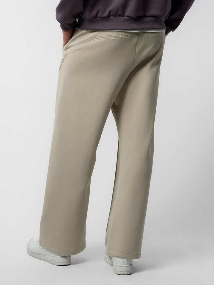 Cozyspacer Suedepatch Sweatshirt And Wide Leg Pants Set