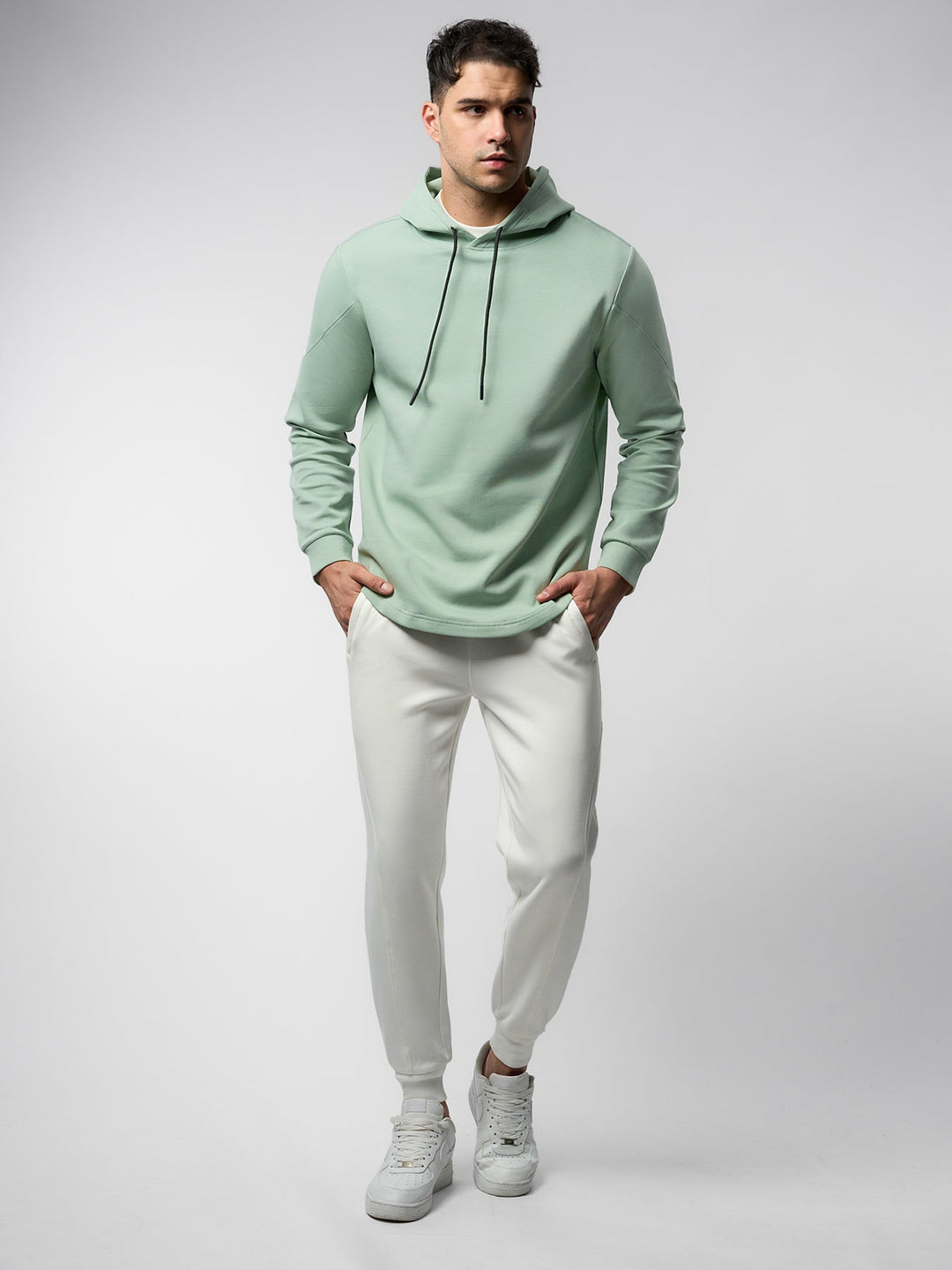 CozySpacer Curve Hem Hoodie