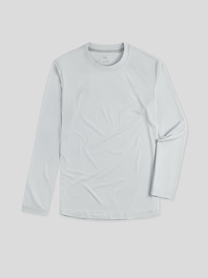 StaySmooth Long Sleeve Curve Hem Tee: Slim Fit