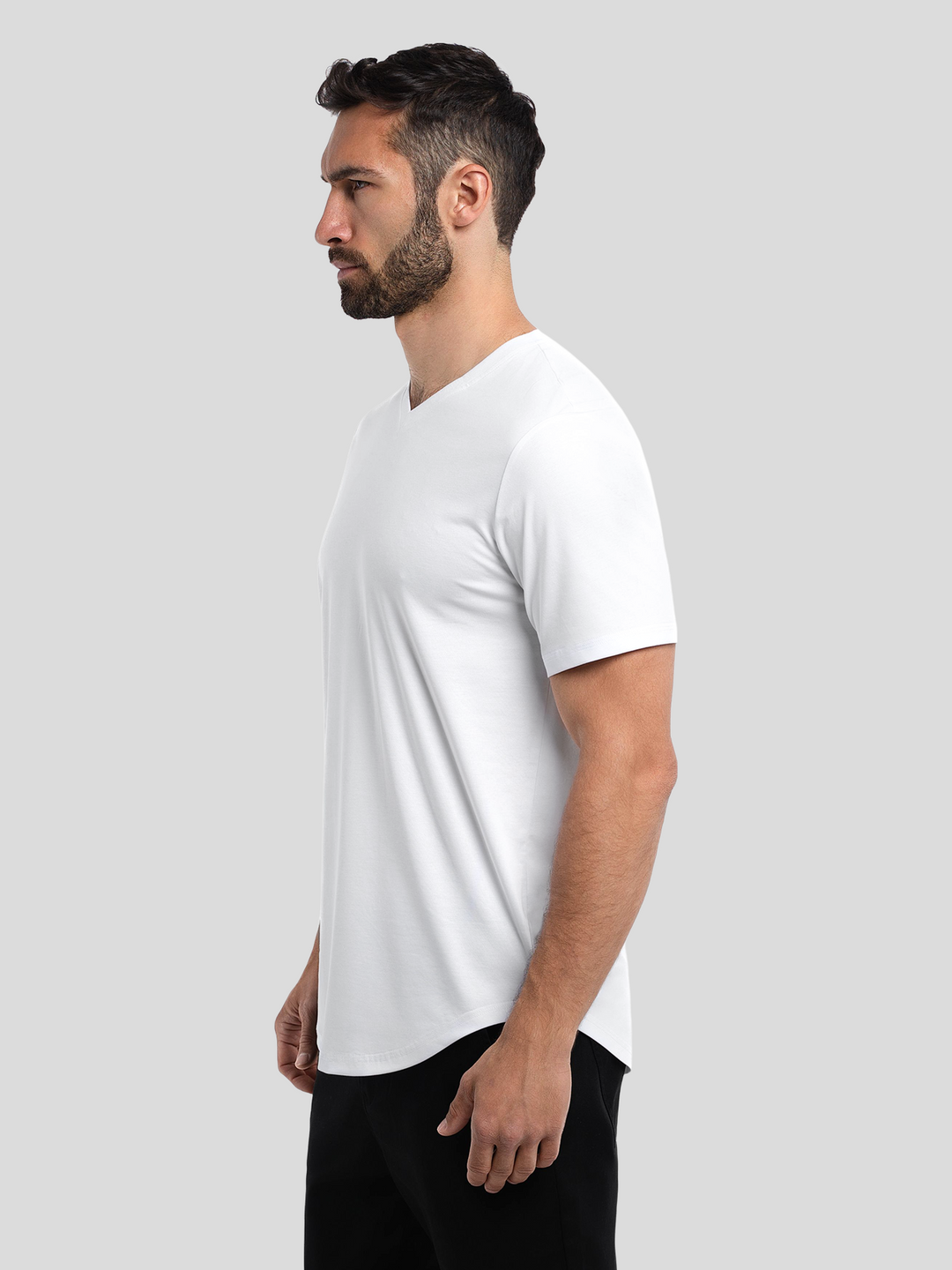 StayCool 2.0 V-neck Elongated Tee: Slim Fit