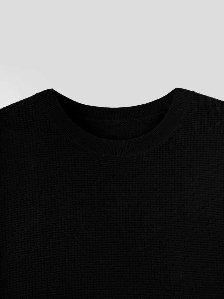 GentleKnit Honeycomb Short Sleeve Knitted T-Shirt