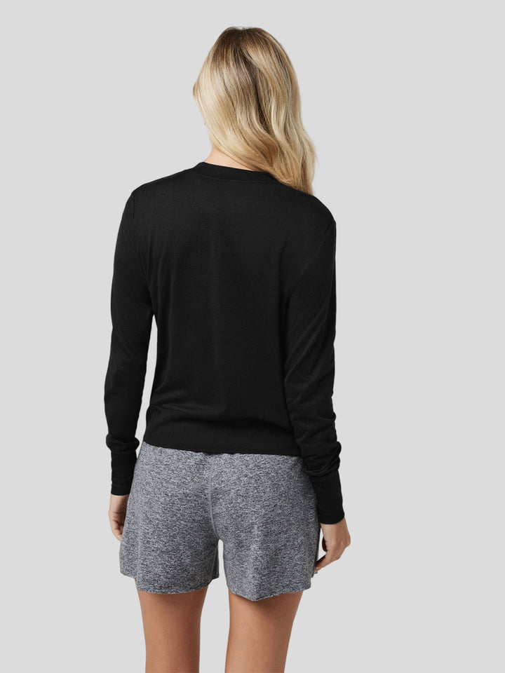 Women Velou Long Sleeve Tee and Wide Leg Pant Set