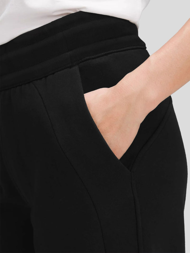 Modal Blend Mid-Rise Wide Leg Pant