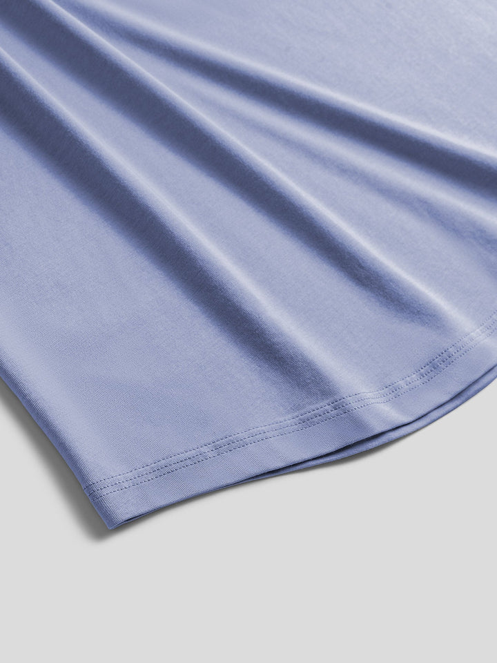 StaySmooth Long Sleeve Curve Hem Tee: Slim Fit