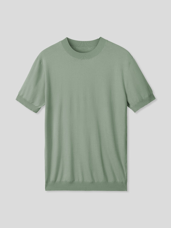 GentleKnit Short Sleeve Knitted T-Shirt
