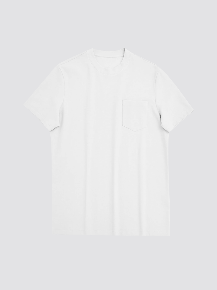 BreezeLuxe Breathable Piqué Crew Neck Short Sleeve Tee