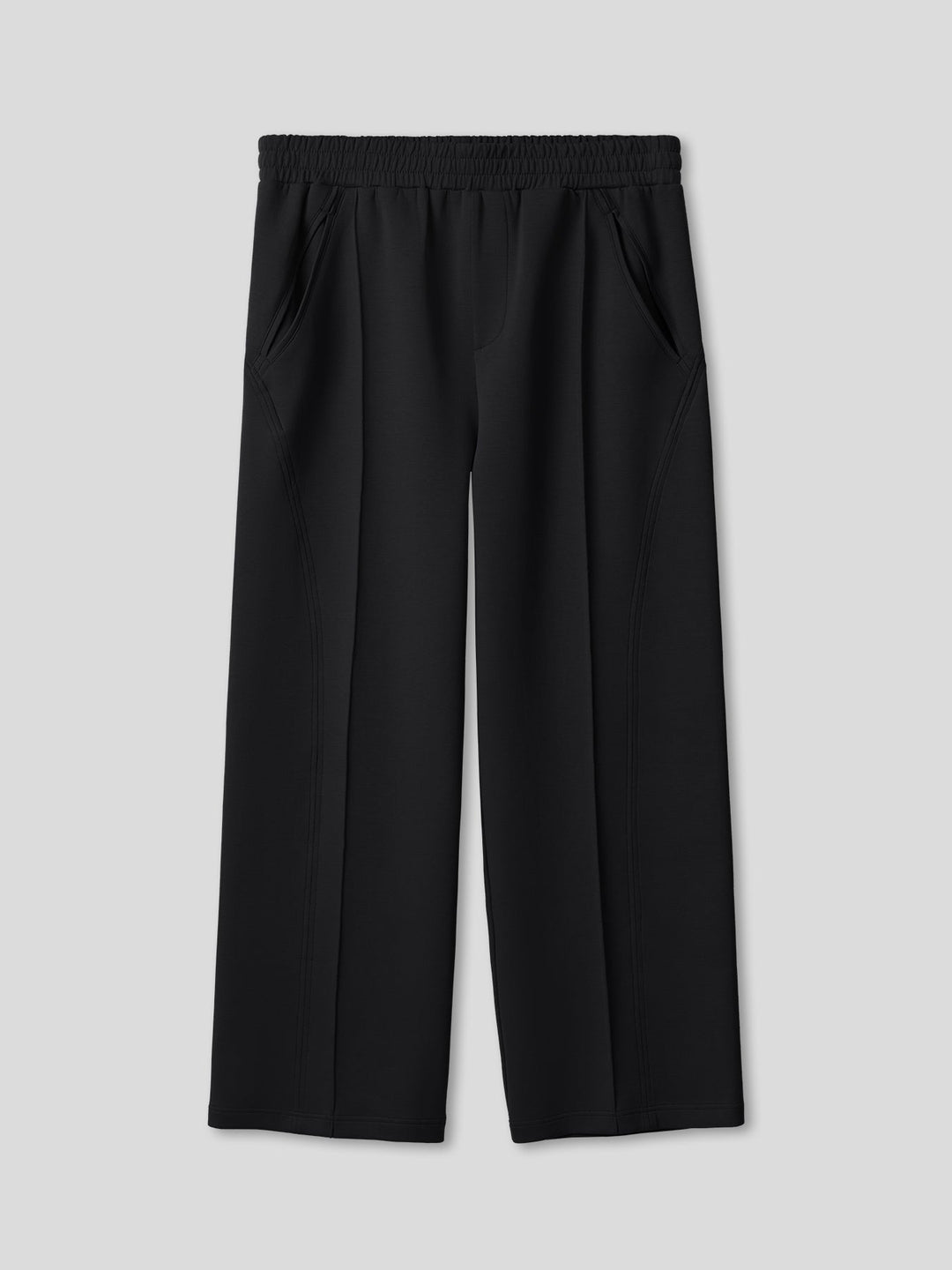 Cozyspacer Suedepatch Sweatshirt And Wide Leg Pants Set