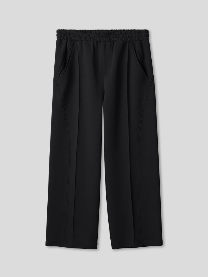 Cozyspacer Suedepatch Sweatshirt And Wide Leg Pants Set