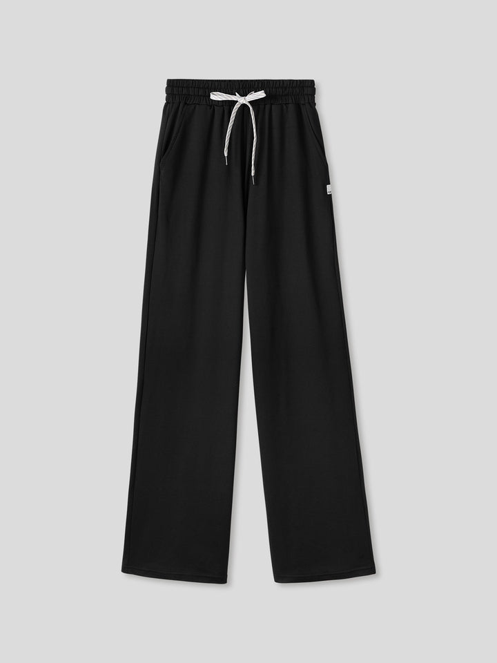 Women Velou Long Sleeve Tee and Wide Leg Pant Set