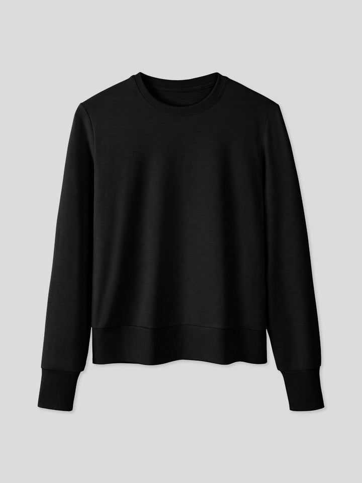Women Velou Long Sleeve Tee and Wide Leg Pant Set