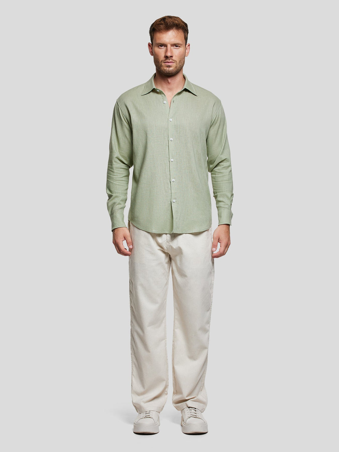 DreamWear Italian Linen Long Sleeve Shirt