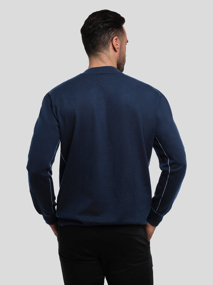 GentleKnit Contrast Stitch Sweater