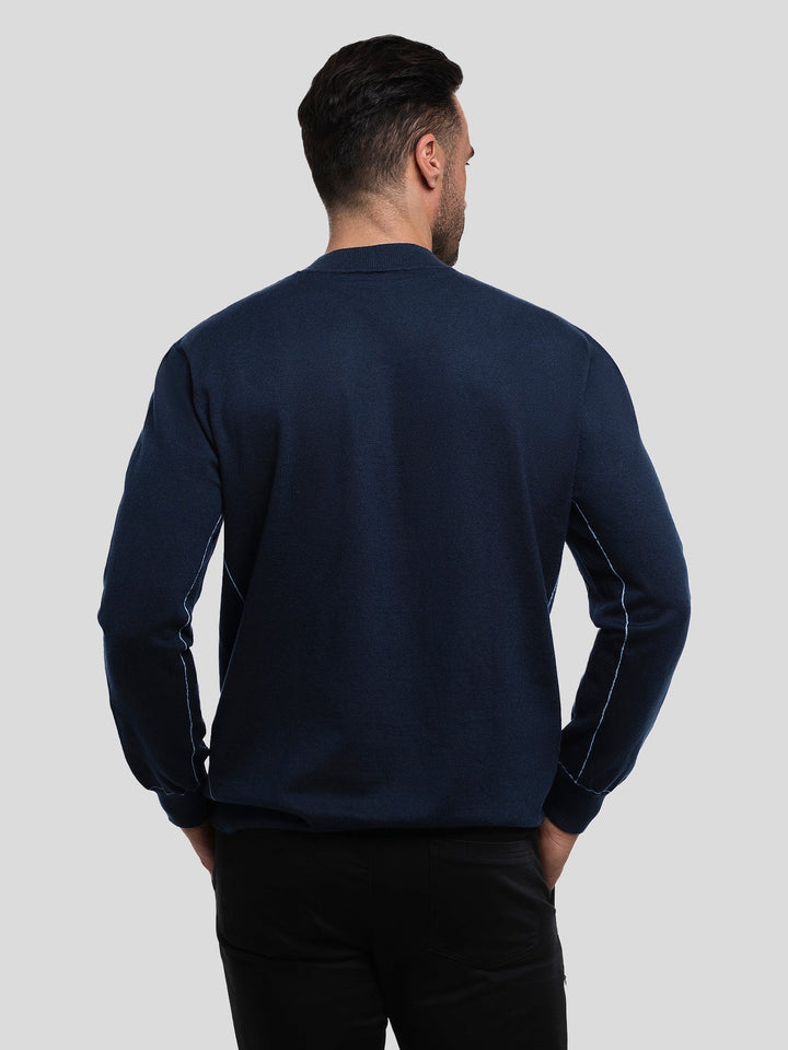 GentleKnit Contrast Stitch Sweater