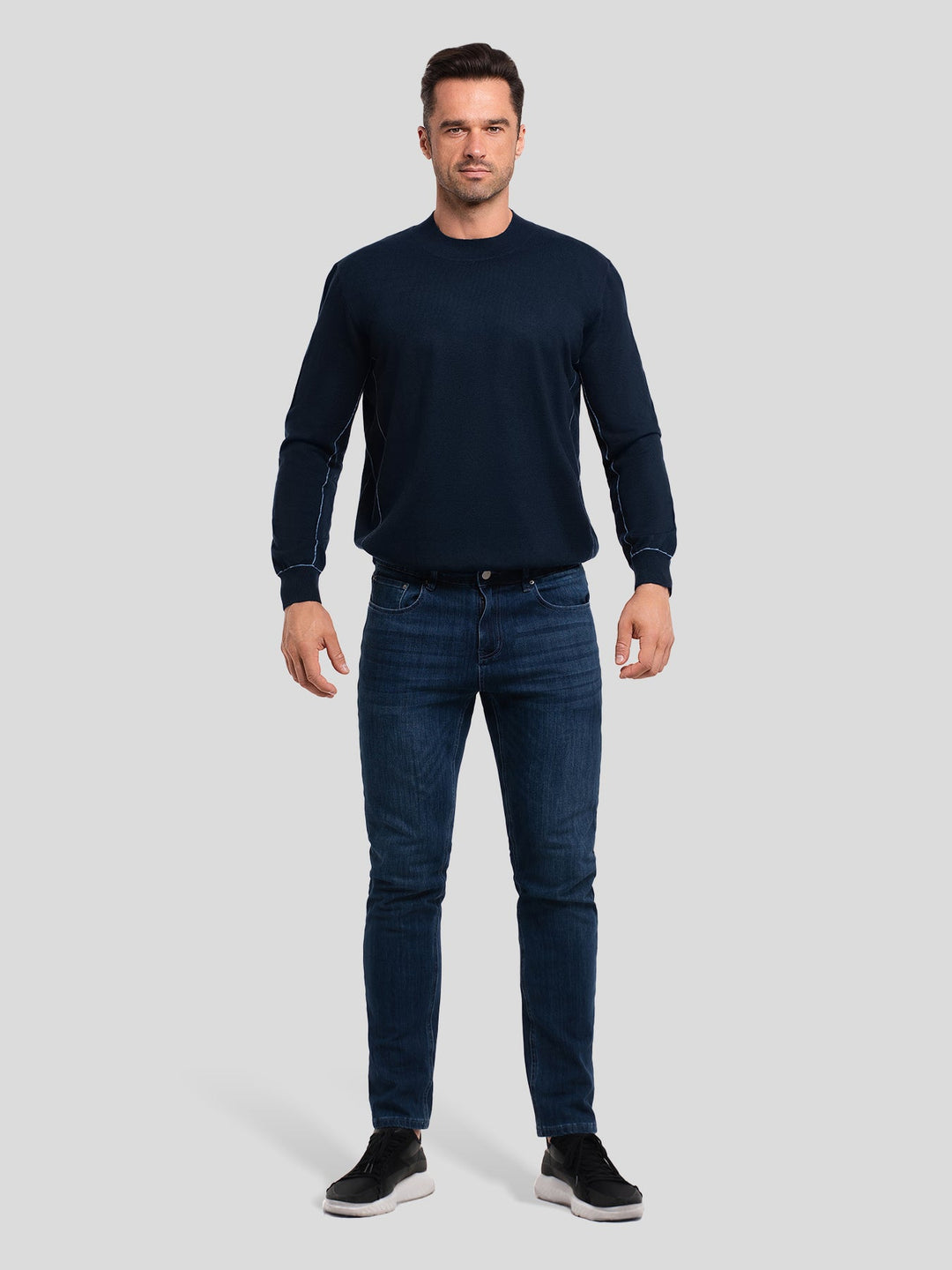 GentleKnit Contrast Stitch Sweater