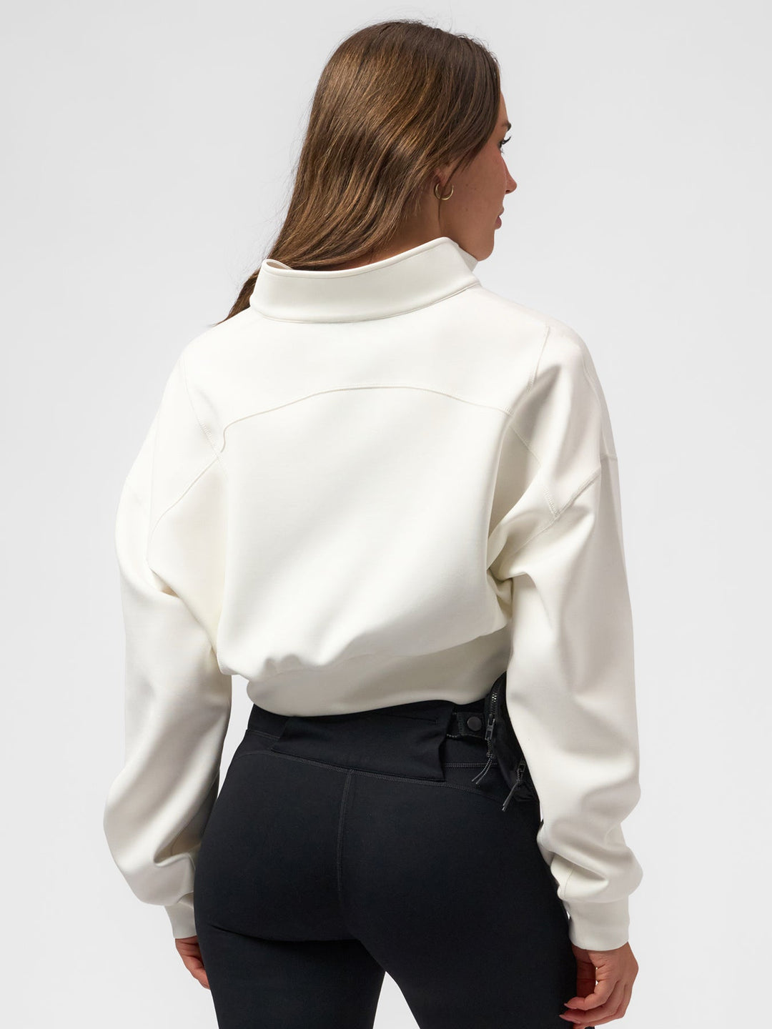 Modal Blend Double Zip Long Sleeve Tee