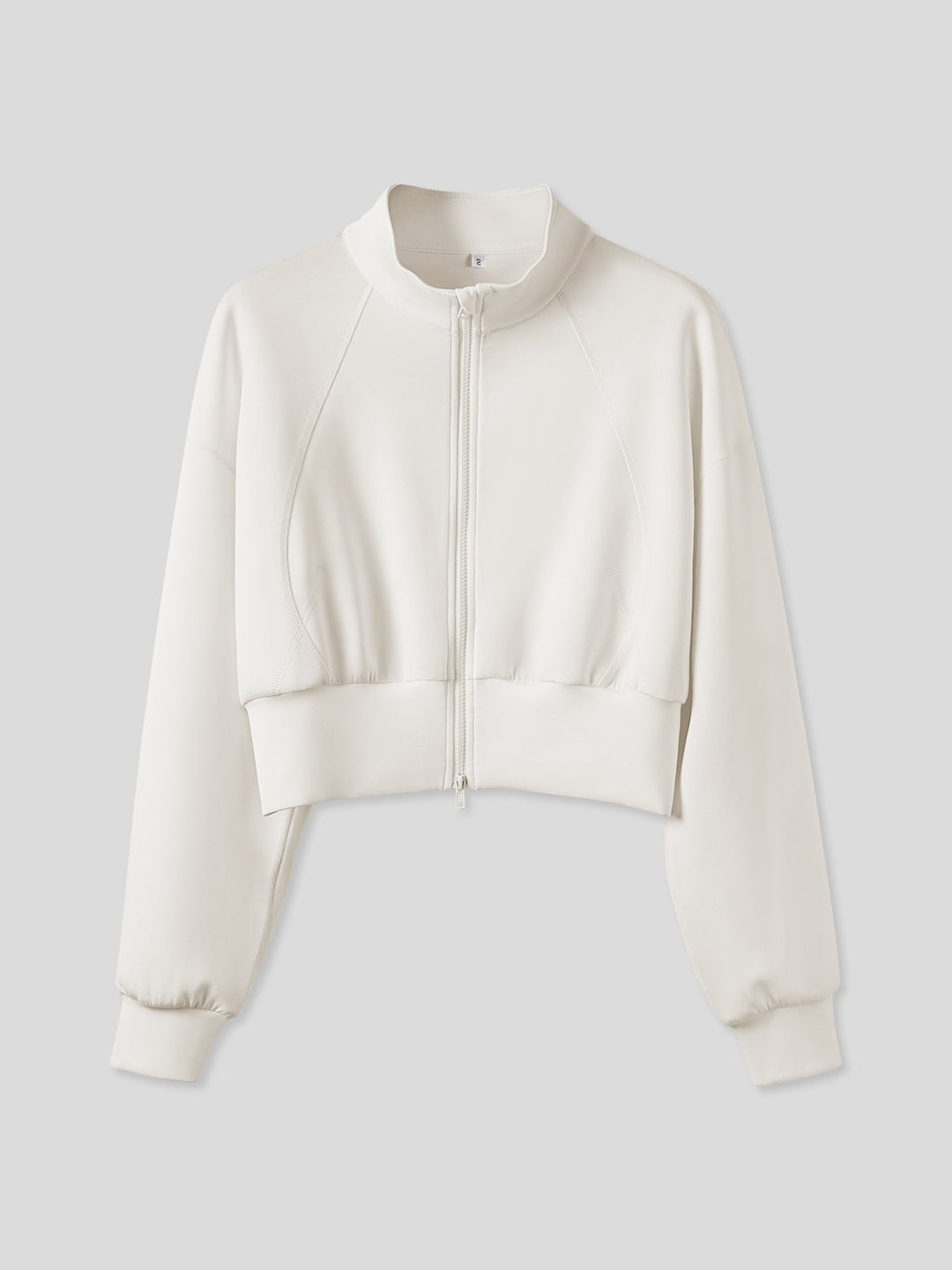 Modal Blend Double Zip Long Sleeve Tee