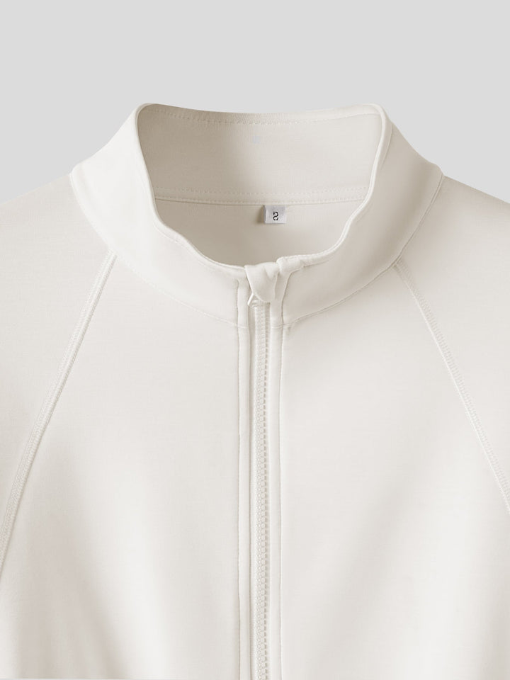 Modal Blend Double Zip Long Sleeve Tee