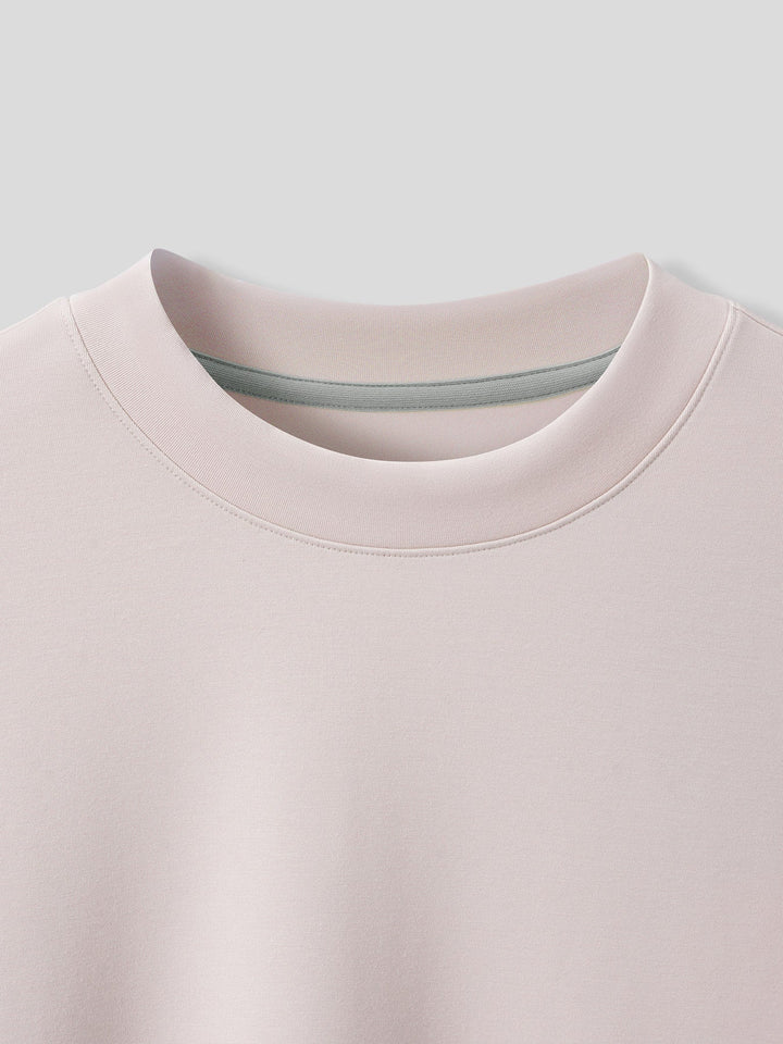 Modal Blend Elbow Patch Long Sleeve Tee:Slim Fit