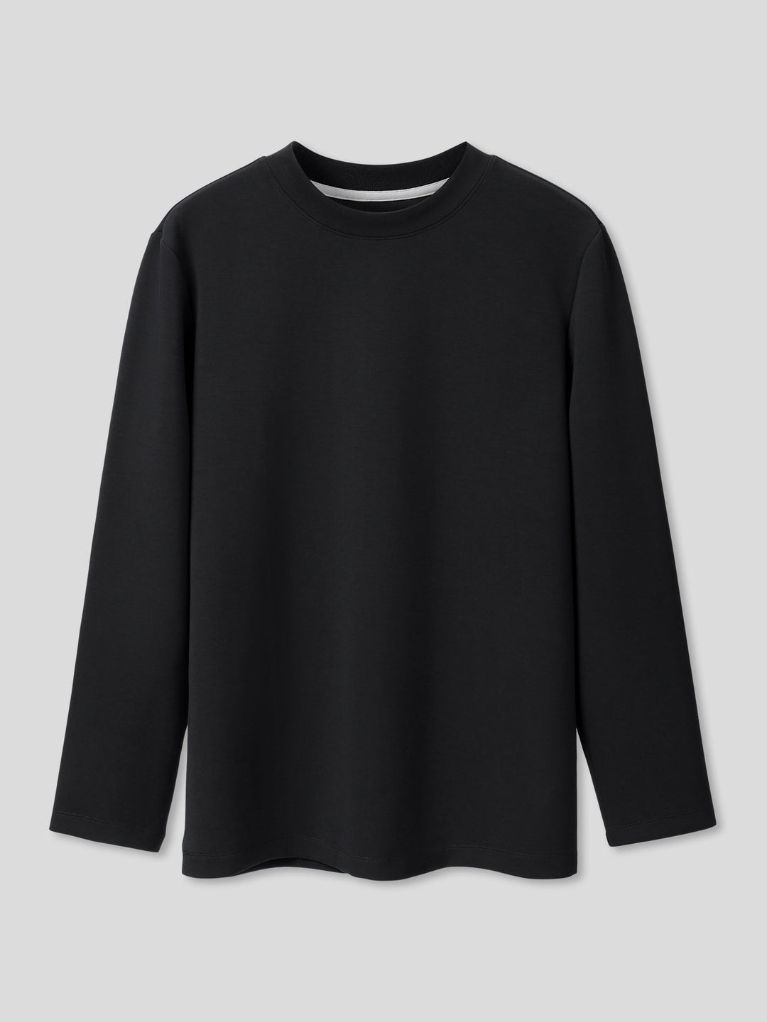 Modal Blend Elbow Patch Long Sleeve Tee:Classic Fit