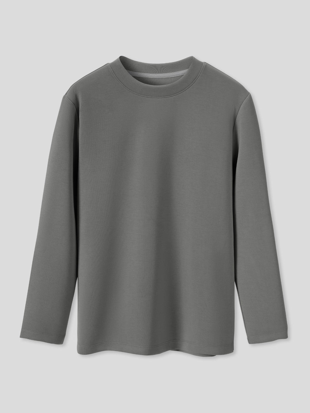 Modal Blend Elbow Patch Long Sleeve Tee:Classic Fit