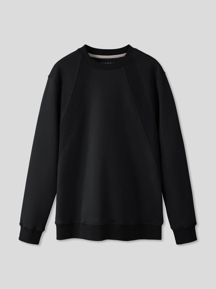 Weekend Performance Sweatshirt And Wide Leg Pants Set