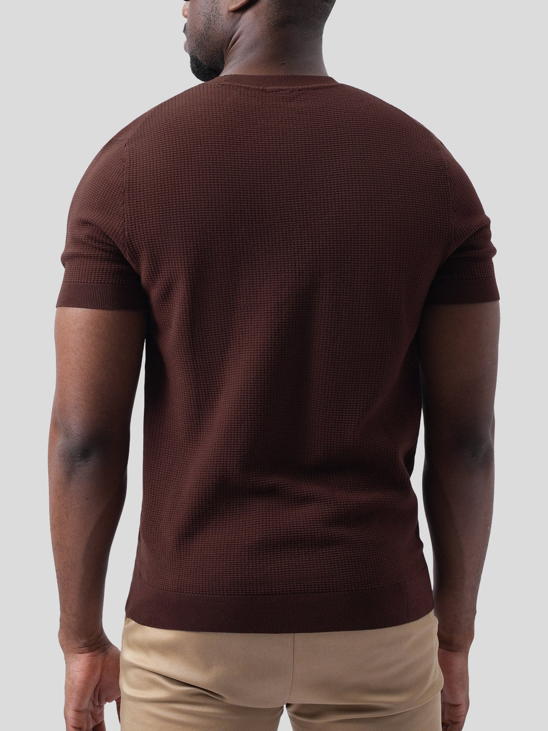 GentleKnit Honeycomb Short Sleeve Knitted T-Shirt