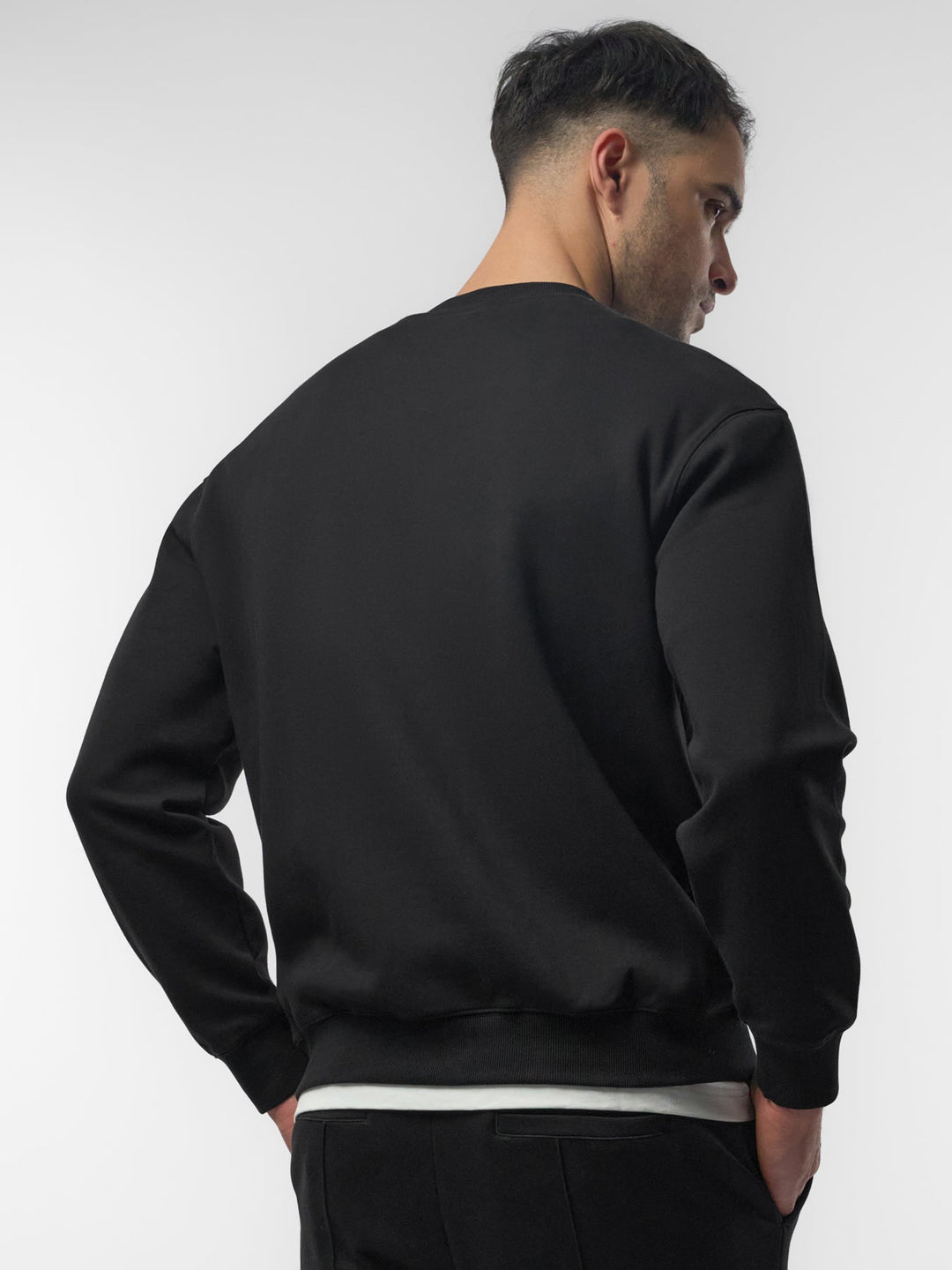 Cozyspacer Layered Sweatshirt And Wide Leg Pants Set