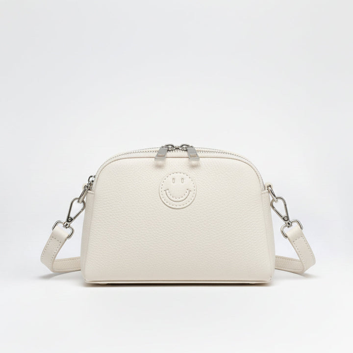 Leather Smile Shoulder Bag