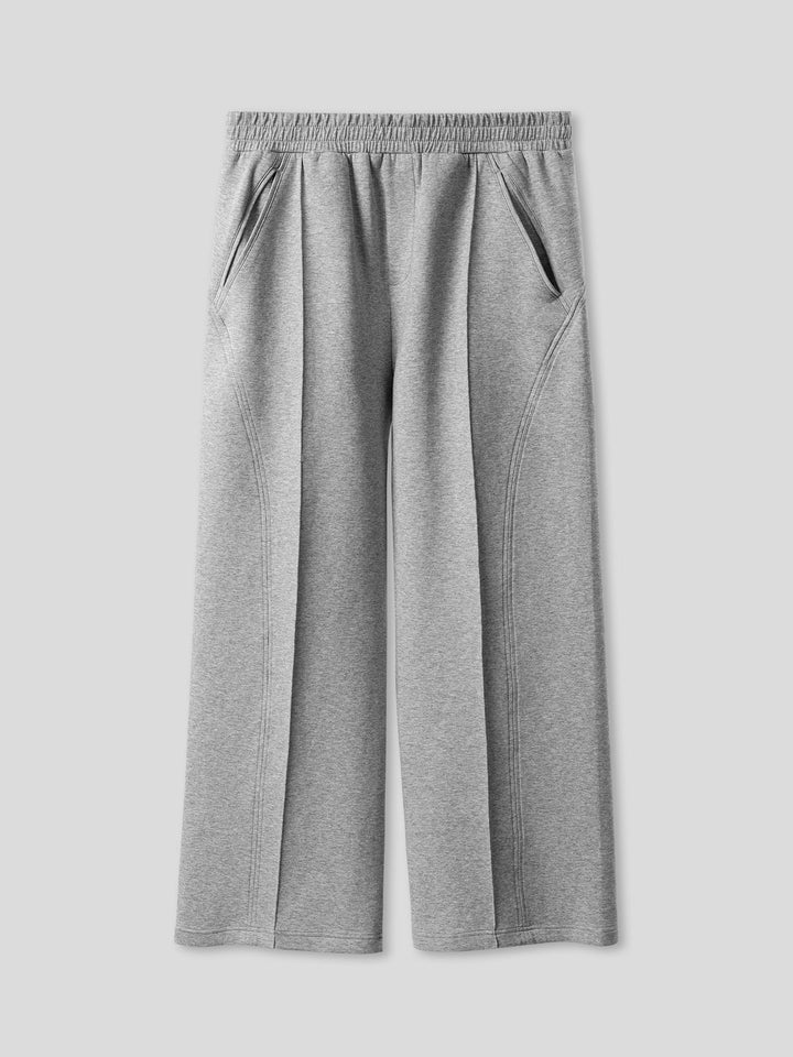 Cozyspacer Suedepatch Sweatshirt And Wide Leg Pants Set