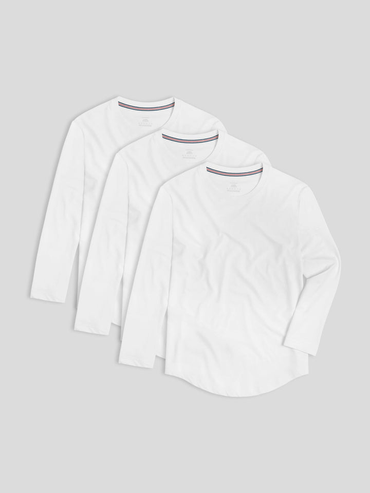 StaySmooth Long Sleeve Tee 3-Pack: Slim Fit