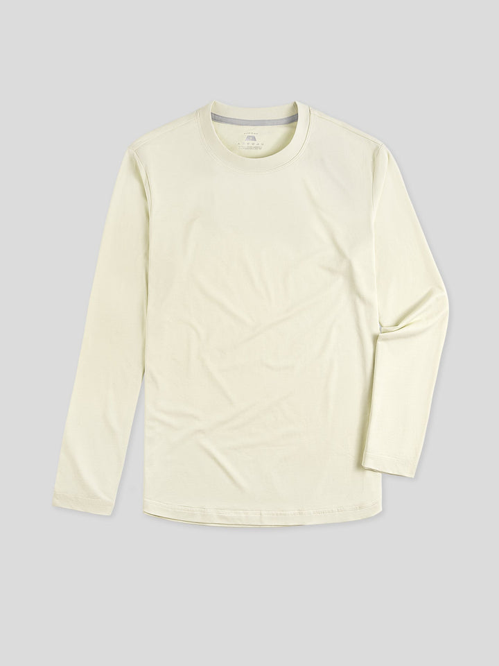 StaySmooth Long Sleeve Curve Hem Tee: Slim Fit