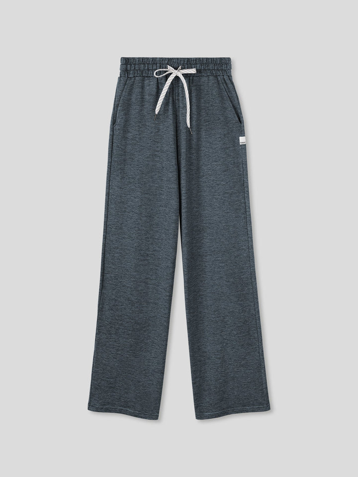 Women Velou Long Sleeve Tee and Wide Leg Pant Set
