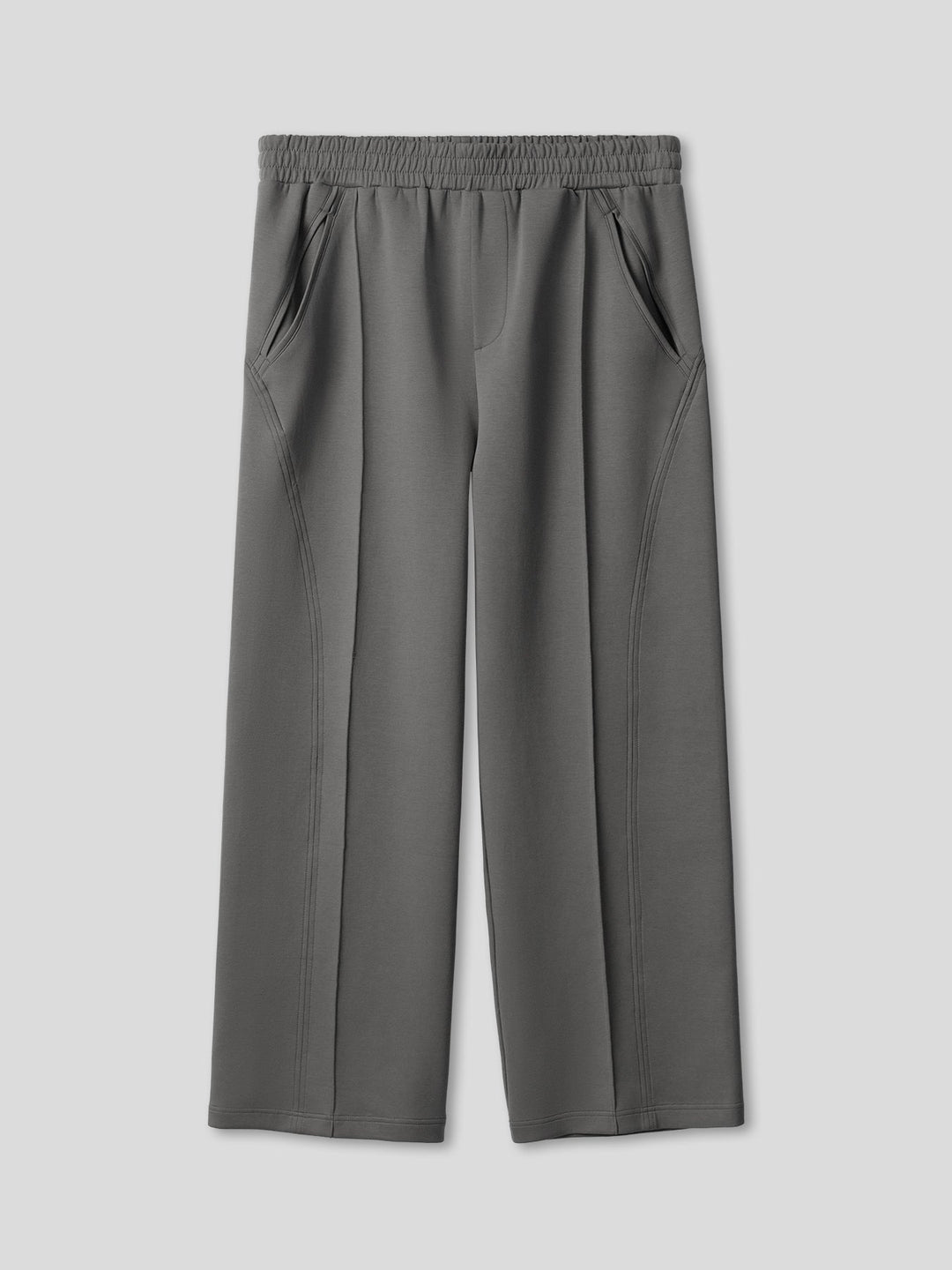 Cozyspacer Layered Sweatshirt And Wide Leg Pants Set