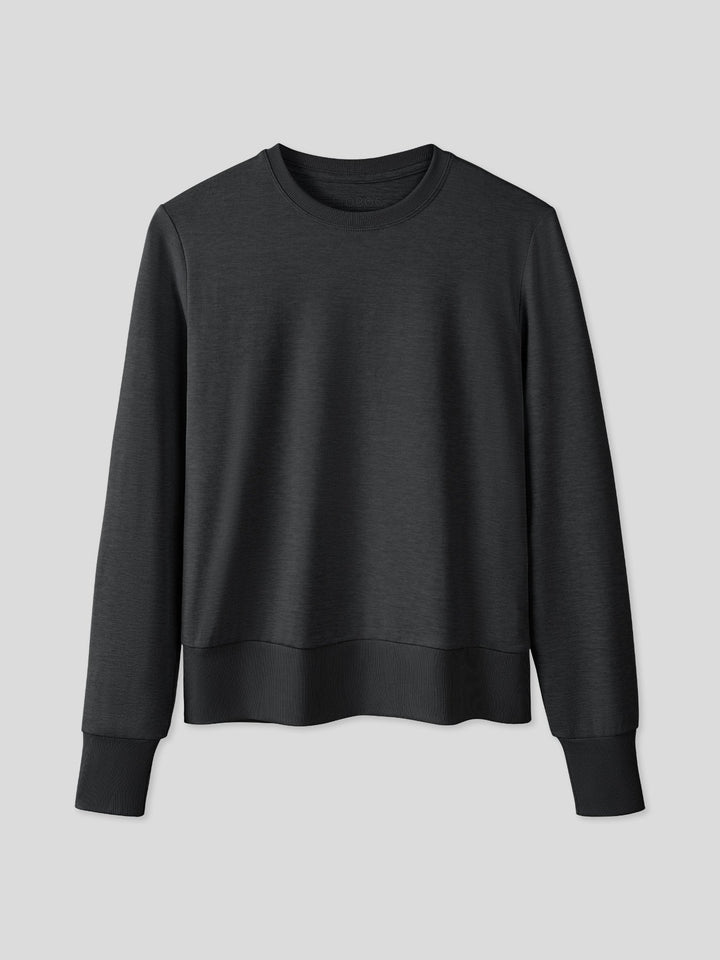 Women Velou Long Sleeve Tee and Wide Leg Pant Set
