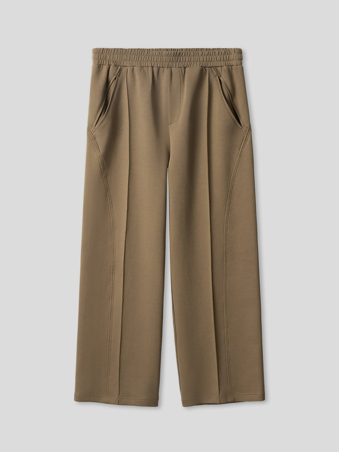 Cozyspacer Layered Sweatshirt And Wide Leg Pants Set