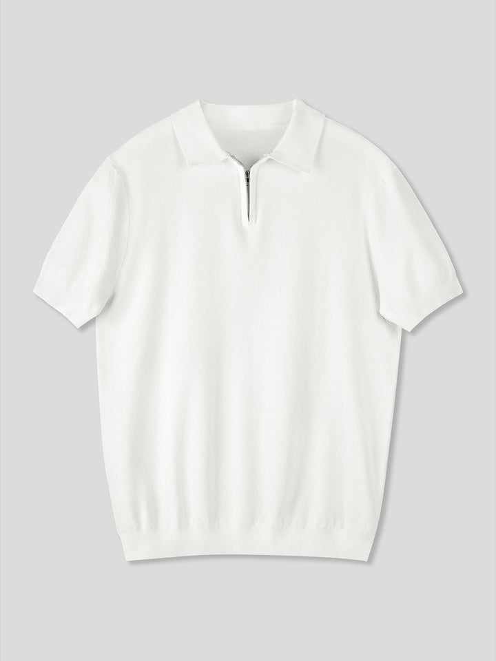 FlexKnit Active Knitted Zip Polo
