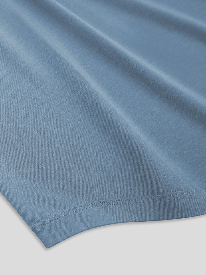 StaySmooth Long Sleeve Henley Drop-Cut Tee